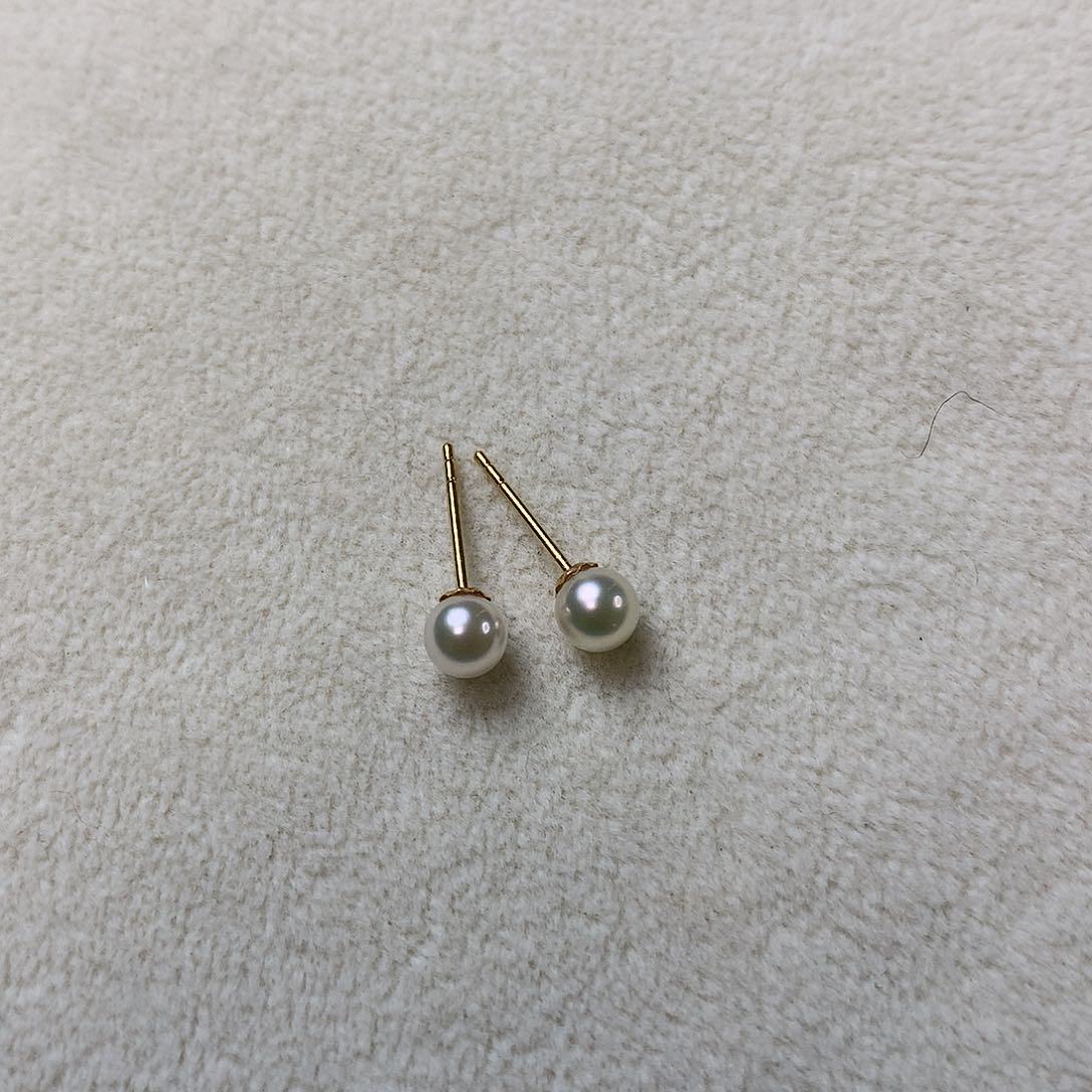 海水珍珠耳饰18K金镶嵌