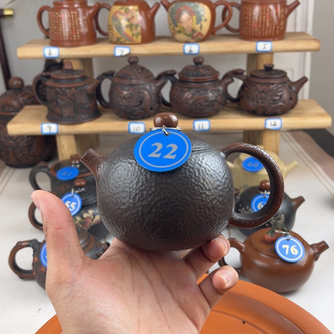 壶249cc 建水紫陶全手工制作，老匠人精工制作
