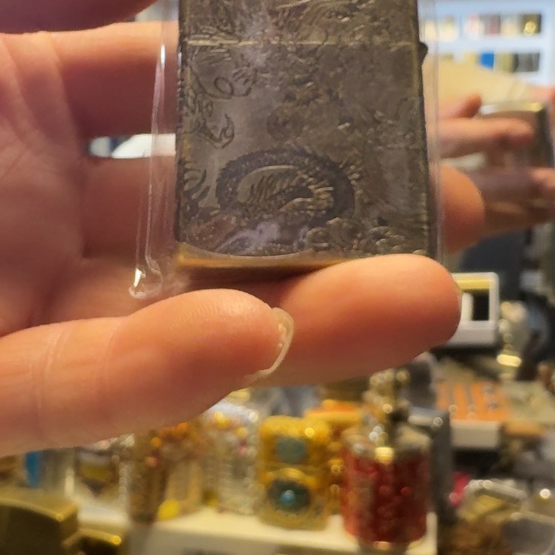 佐罗二代青铜龙凤呈祥煤油打火机