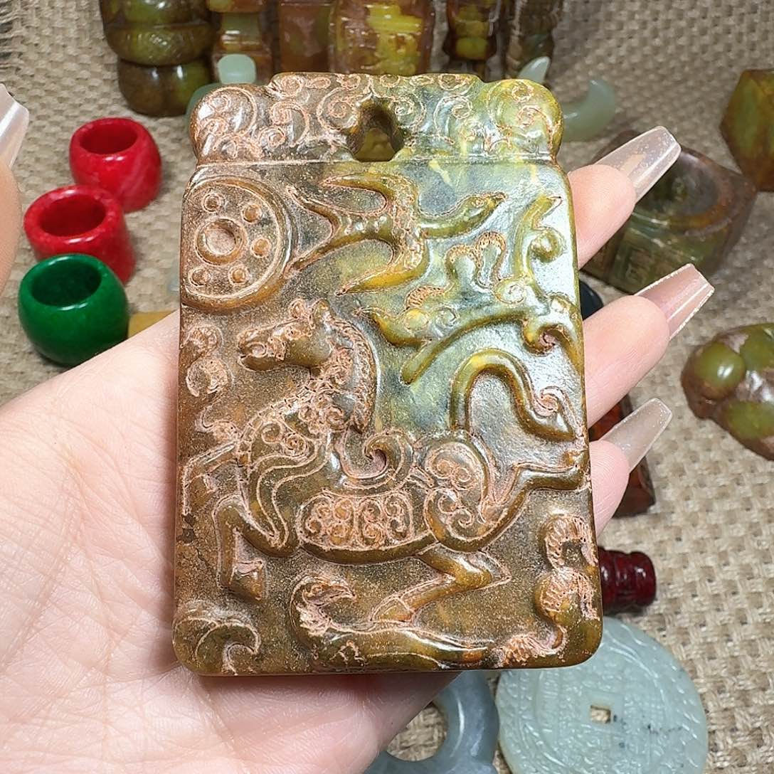 白玉菩提吊坠挂件