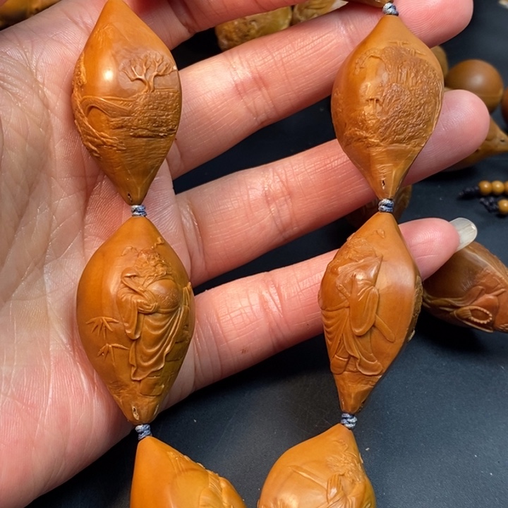 橄榄核手串/手链L**帅风景钟馗