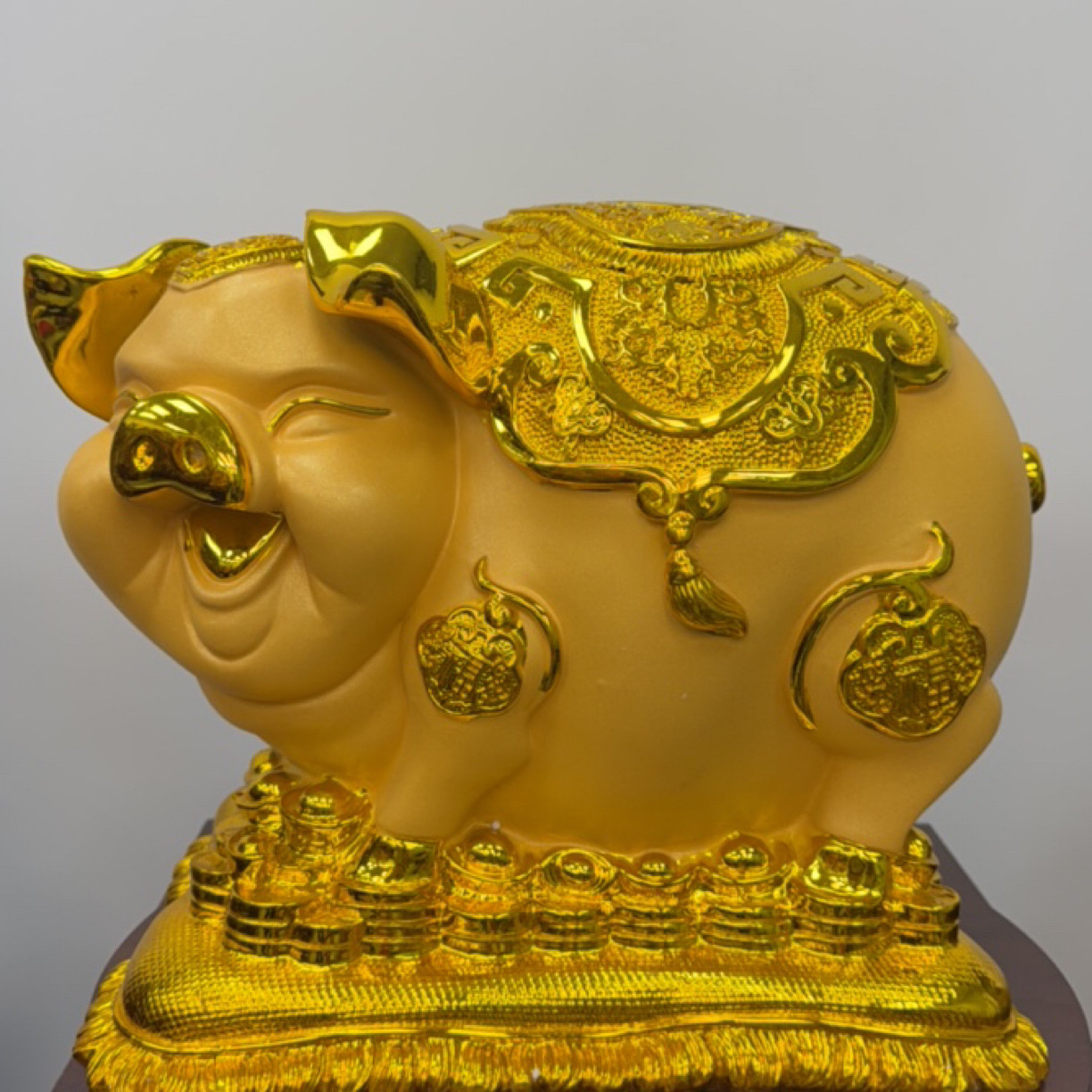 金猪摆件存钱罐可存可取创意礼品摆件工艺品生日礼品（长40高30）