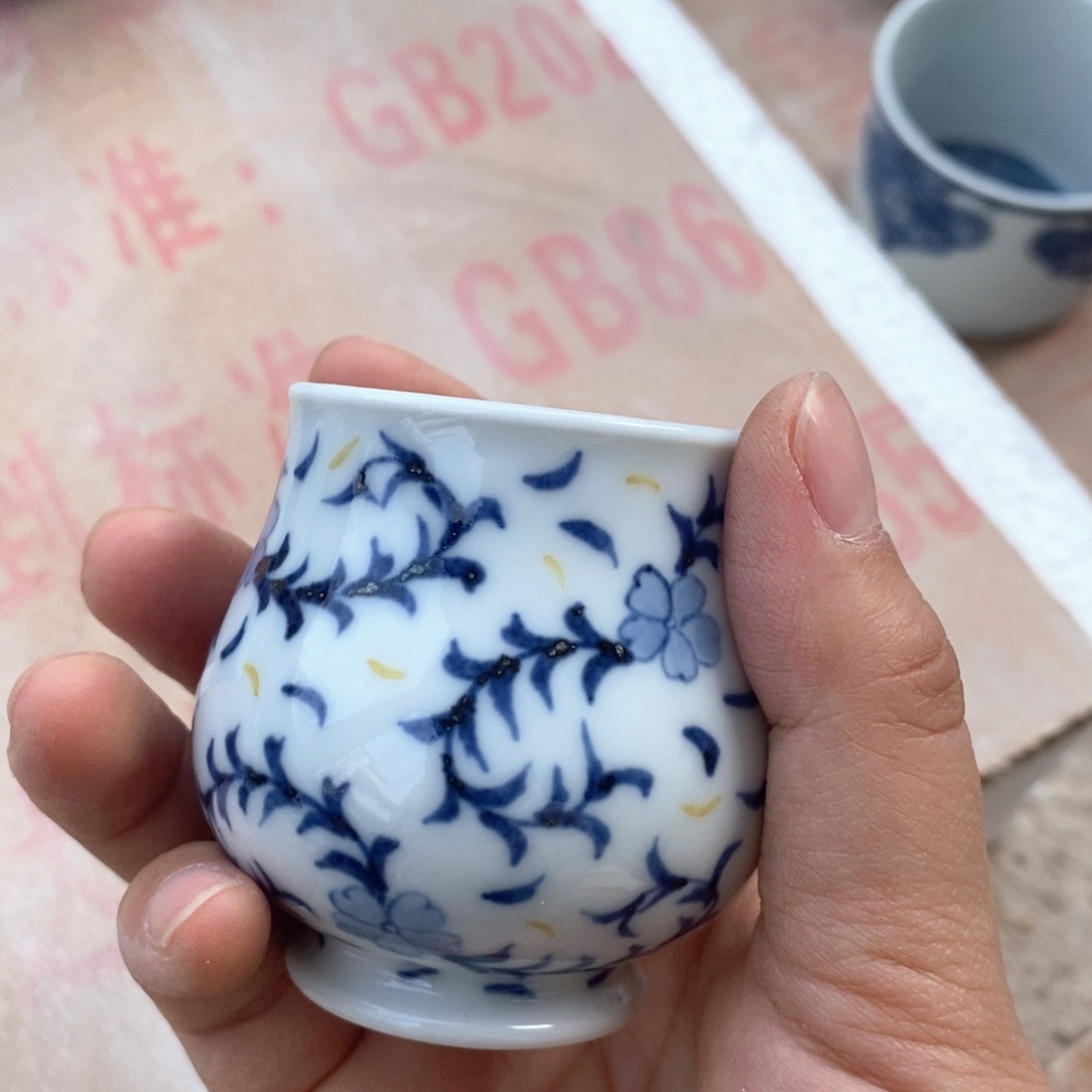 瓷片景德镇手绘陶瓷青花