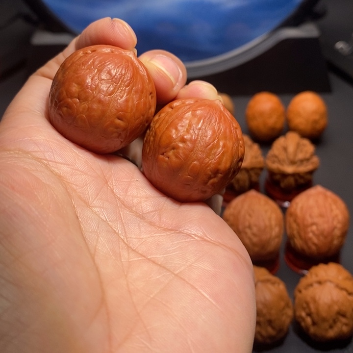 许***王文玩核桃吊坠精品小手捻