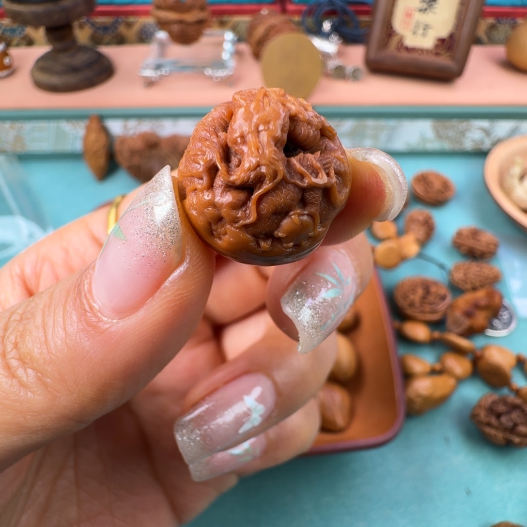 七***星橄榄核手串/手链核潮核雕手工制作