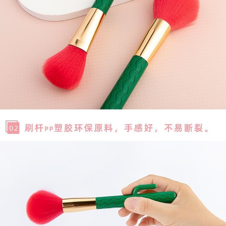 仙人掌胶柄化妆刷适合新手生固定散粉角度定粉，刷眼，国外爆款