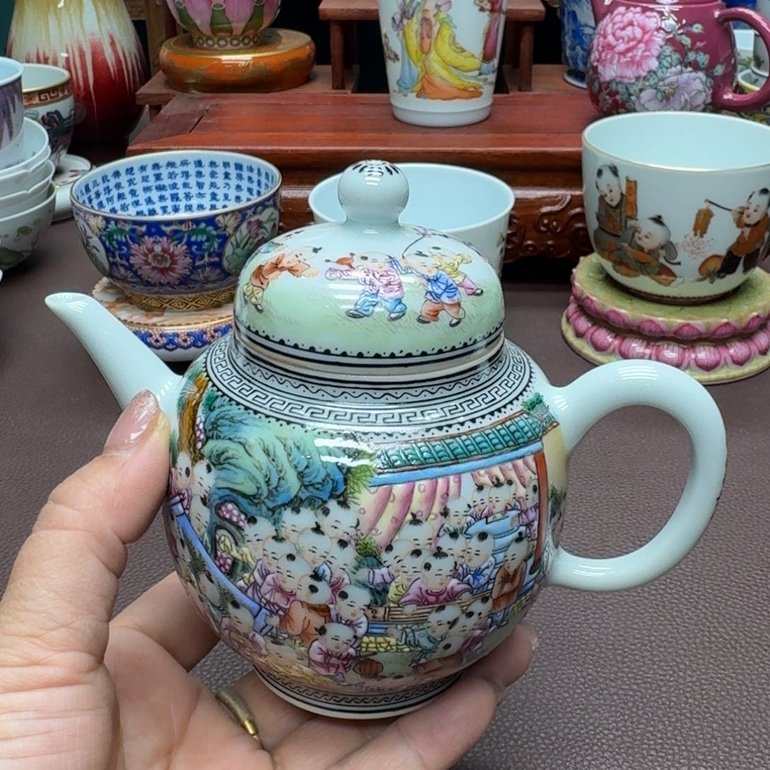 瓷片景德镇仿古手工制作精品展示