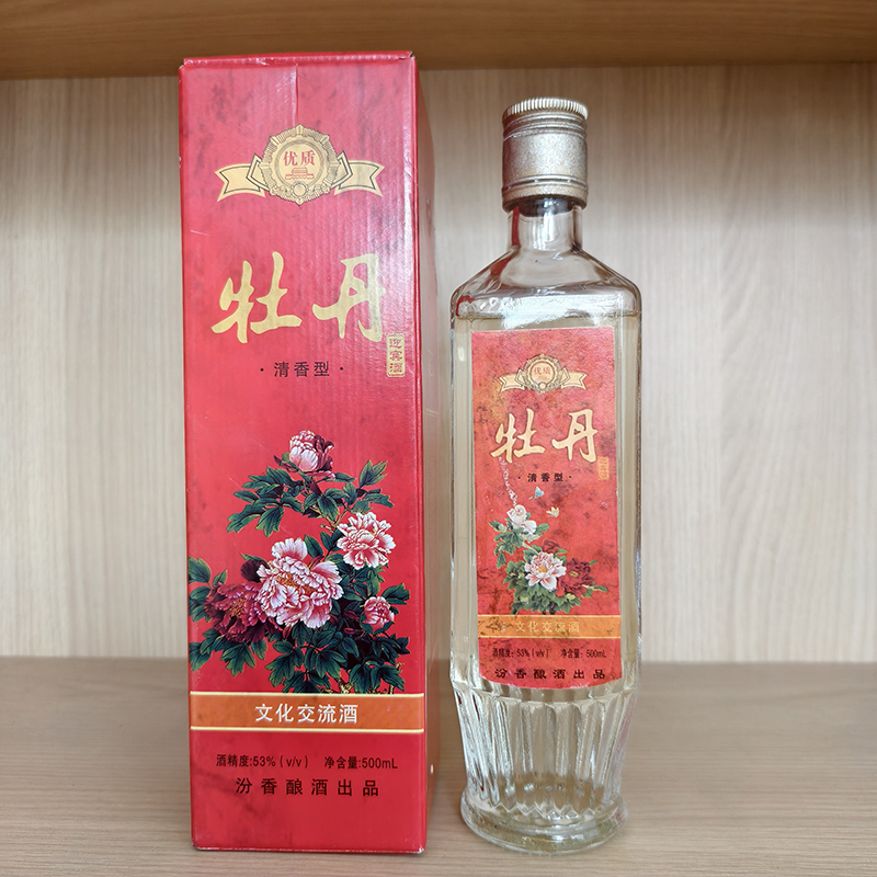 川金谷山西特产牡丹迎宾清香型白酒53度500ml整箱6瓶51-60度