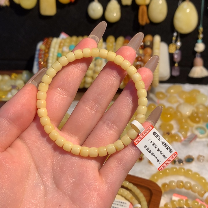 未镶嵌蜜蜡手链也*以蜜蜡手串素圈