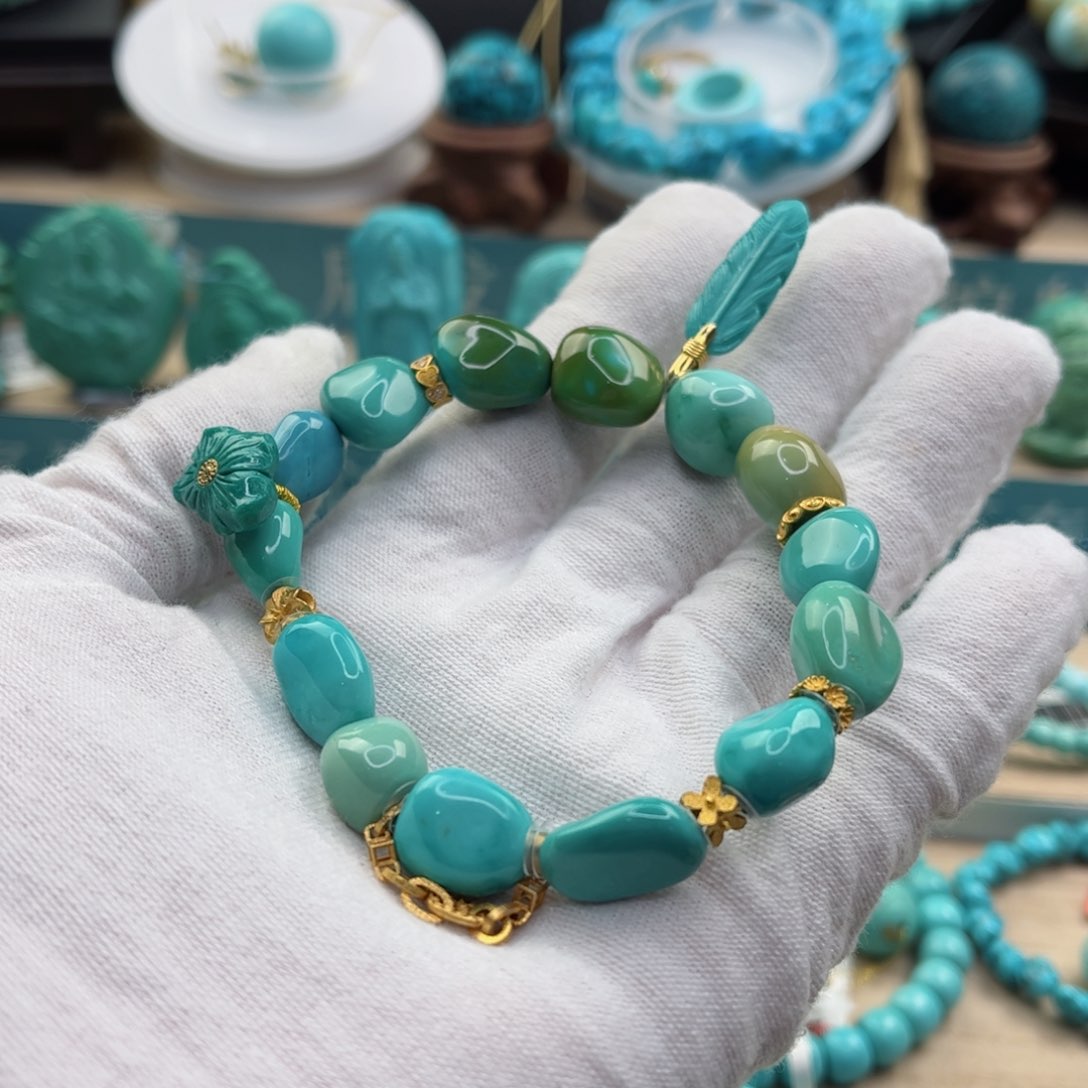 绿松石手串未镶嵌