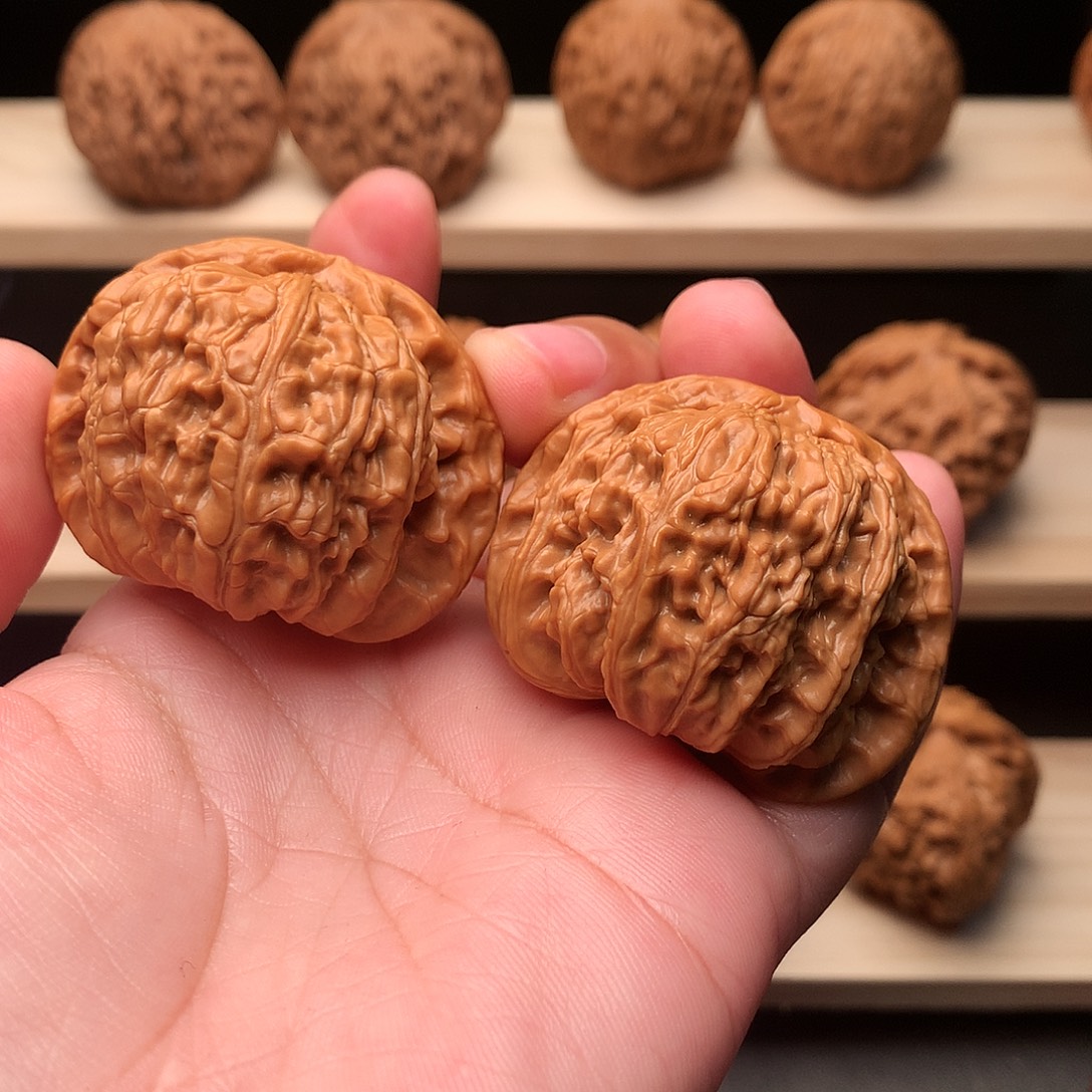 吊坠文玩核桃65号白狮子43