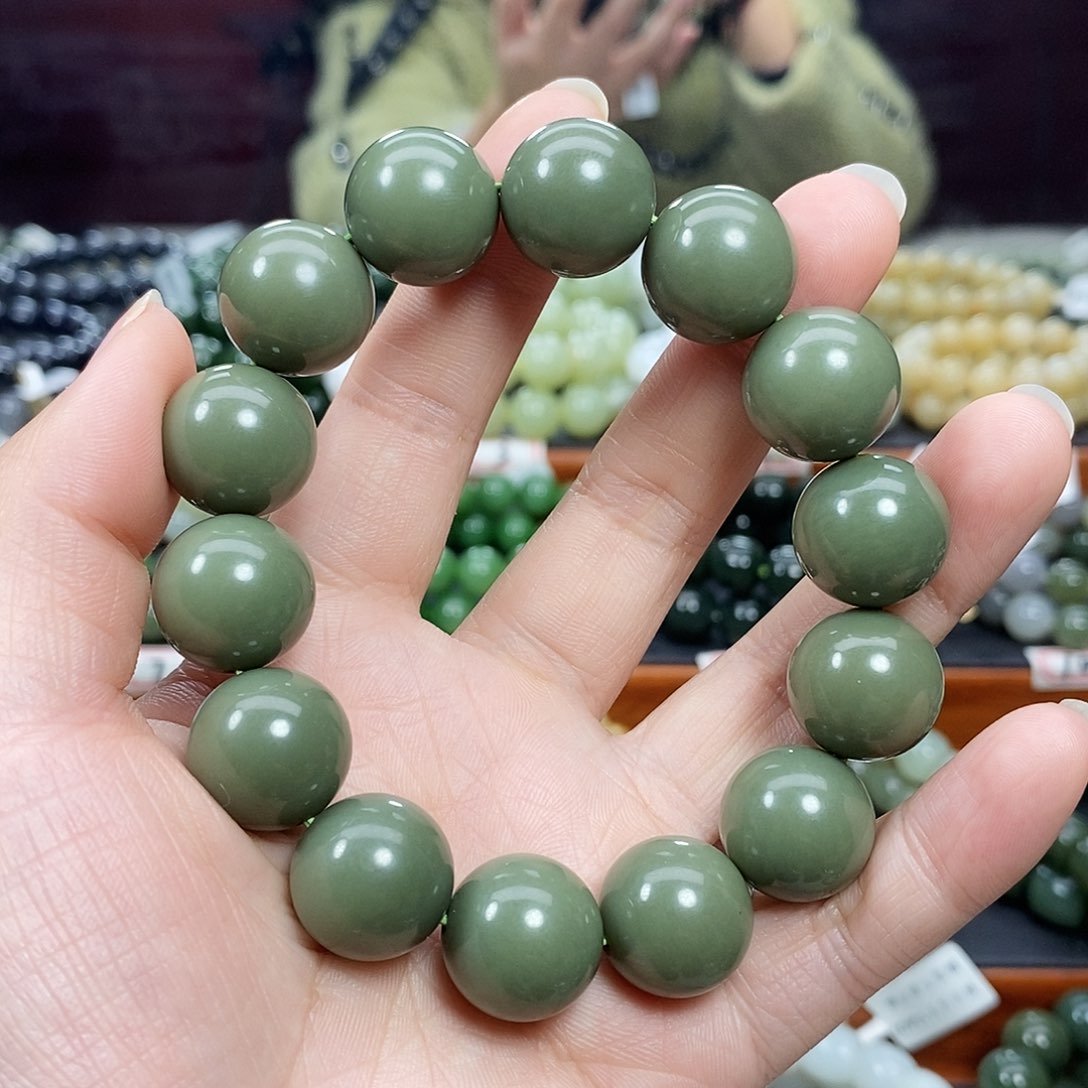 和田玉手链未镶嵌