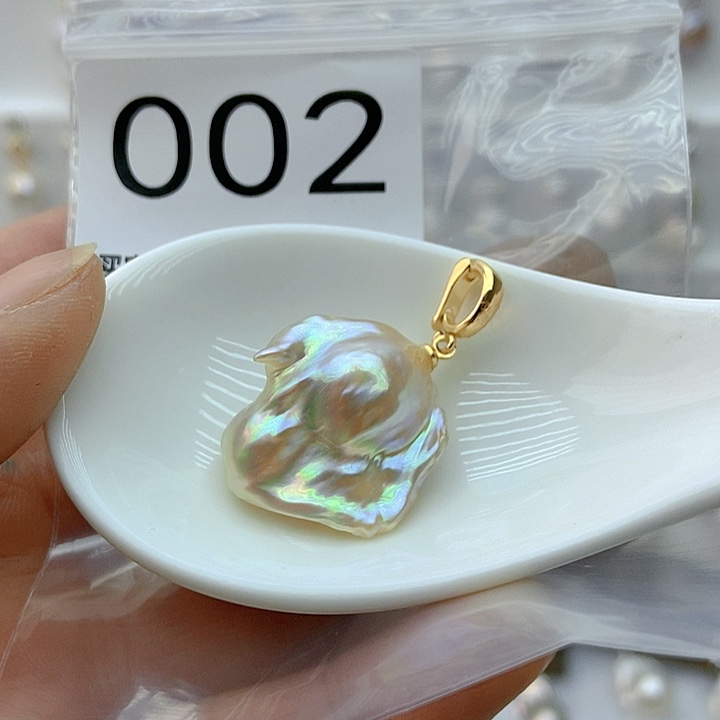 淡水珍珠颈饰银S925镶嵌