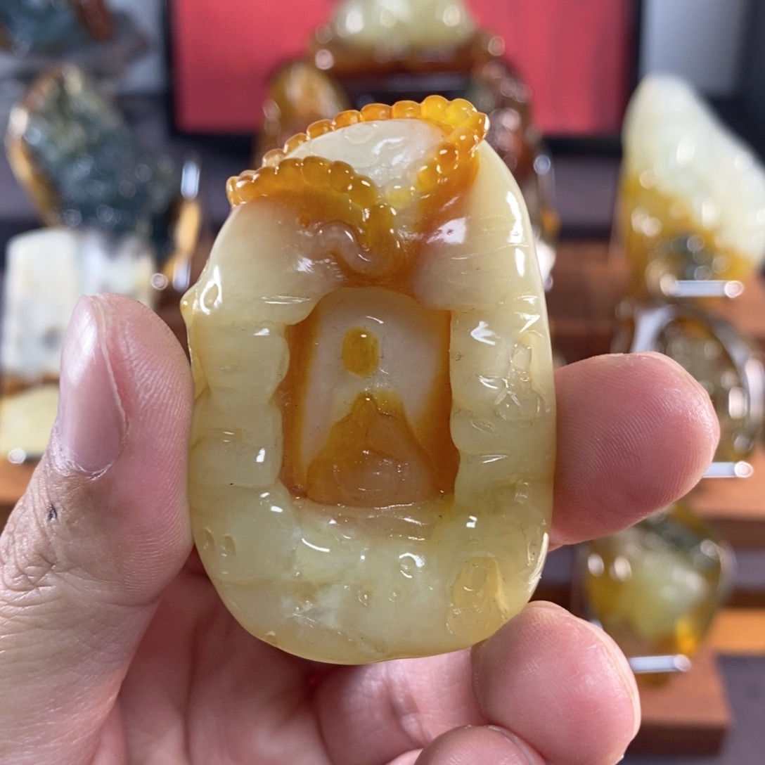 岫玉无相佛挂件未镶嵌