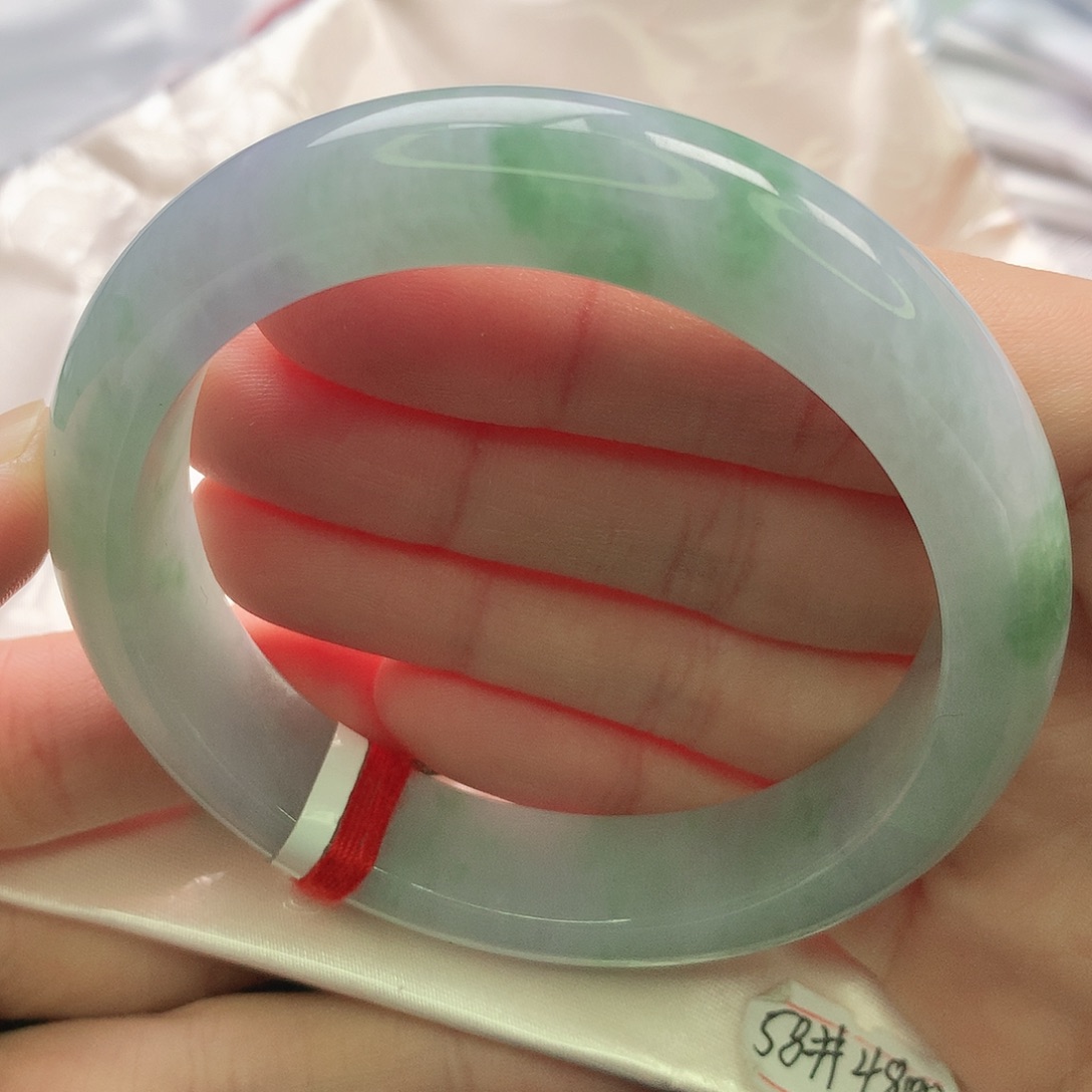 翡翠未镶嵌手镯缅甸5758