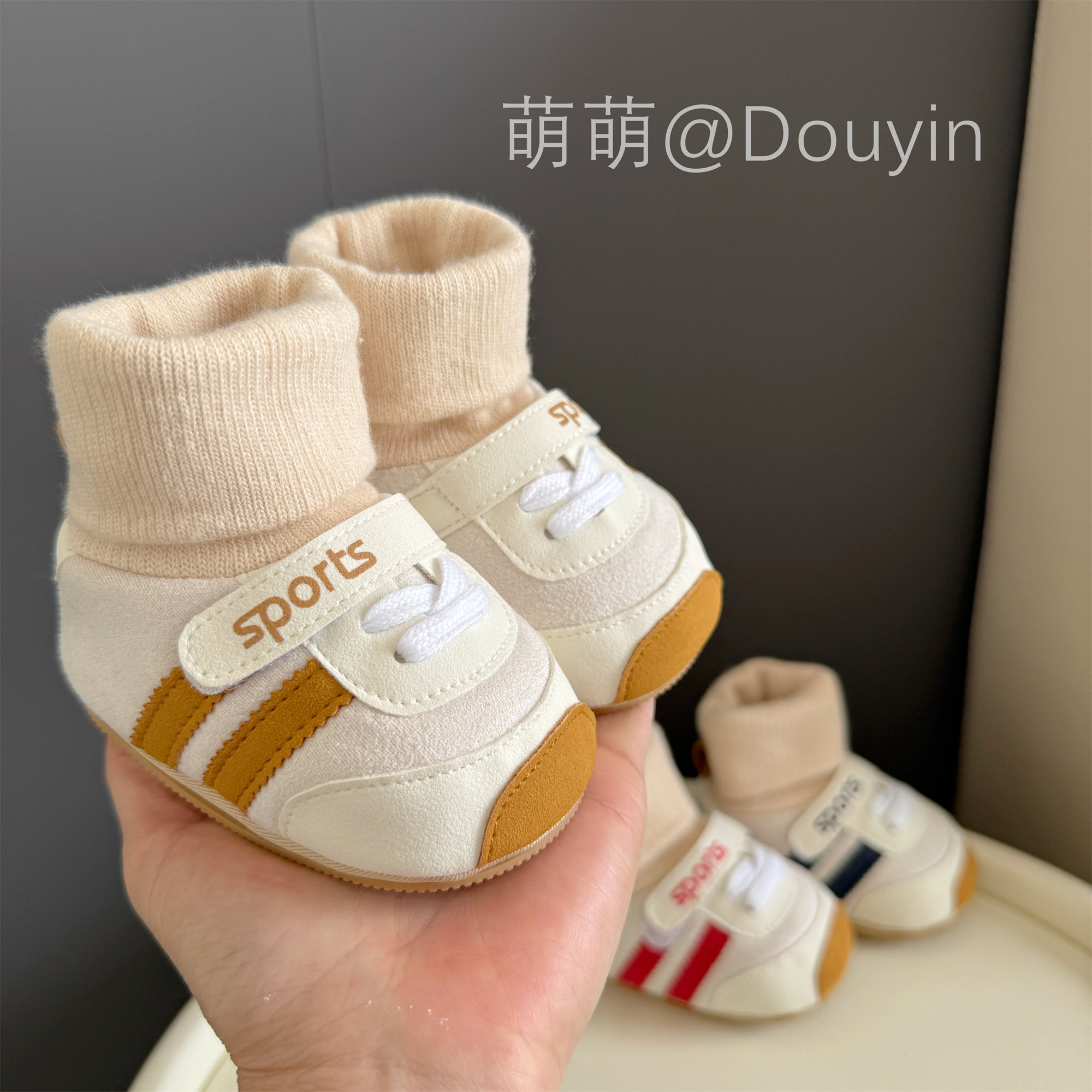 春秋新款婴儿鞋袜0-1岁男女宝宝学步鞋3-6-12个月软底防滑不掉鞋