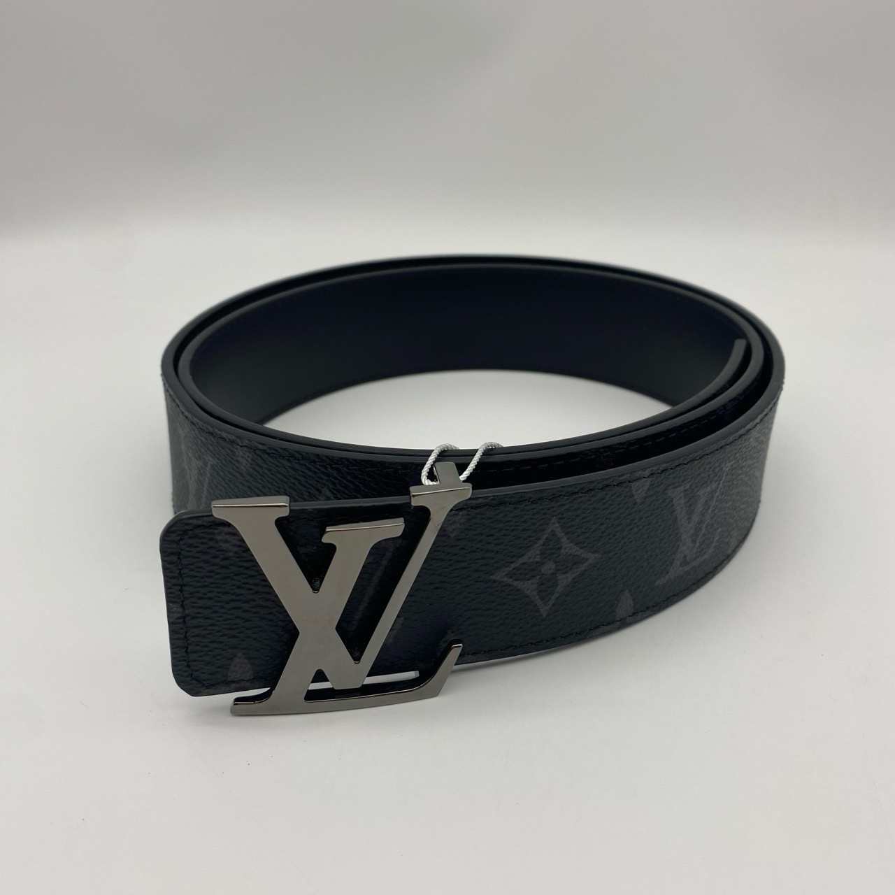 99新 LouisVuitton/路易威登 100码枪扣黑花双面腰带11947763