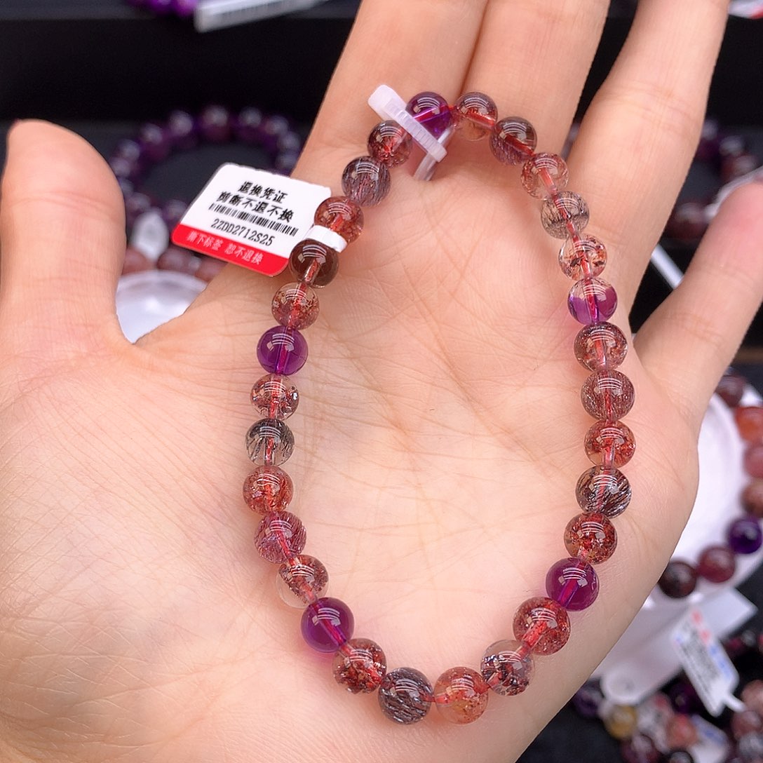 水晶手链未镶嵌臭*歪手链6.8mm