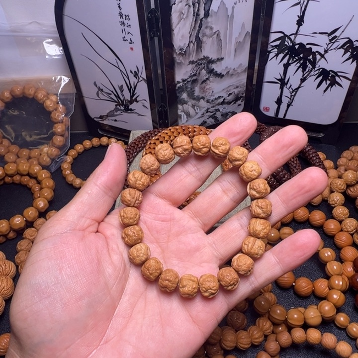 猴头核桃手串小蟾