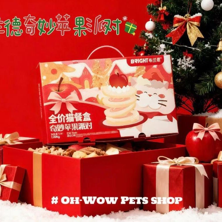 布兰德圣诞礼盒奇妙苹果派双层挞挞蛋芯派派莓莓甜心猫主食餐盒