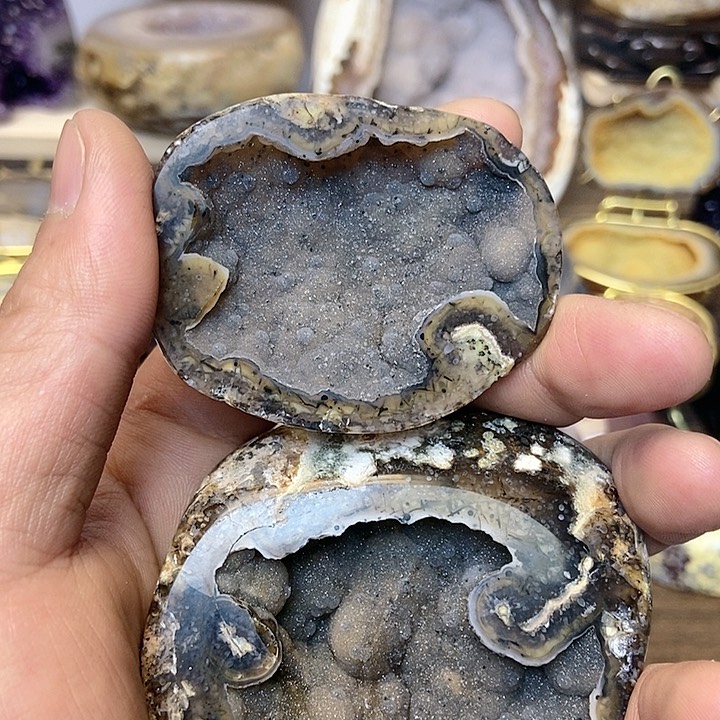 玛瑙/玉髓珠宝奇石未镶嵌叶*