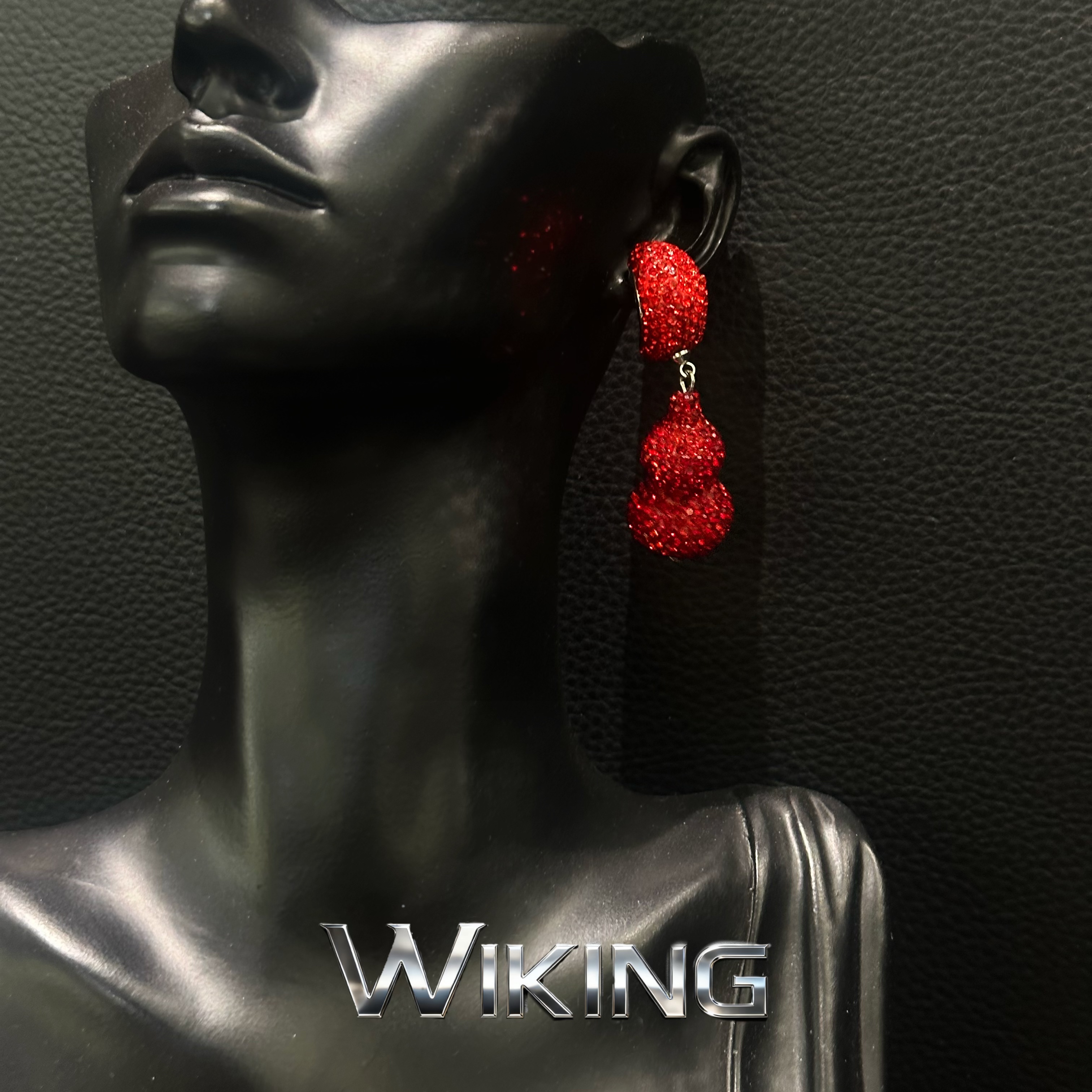 纯铜锆石耳饰 王大嘴原创 ”新年福禄“新年限定满钻葫芦耳钉A603