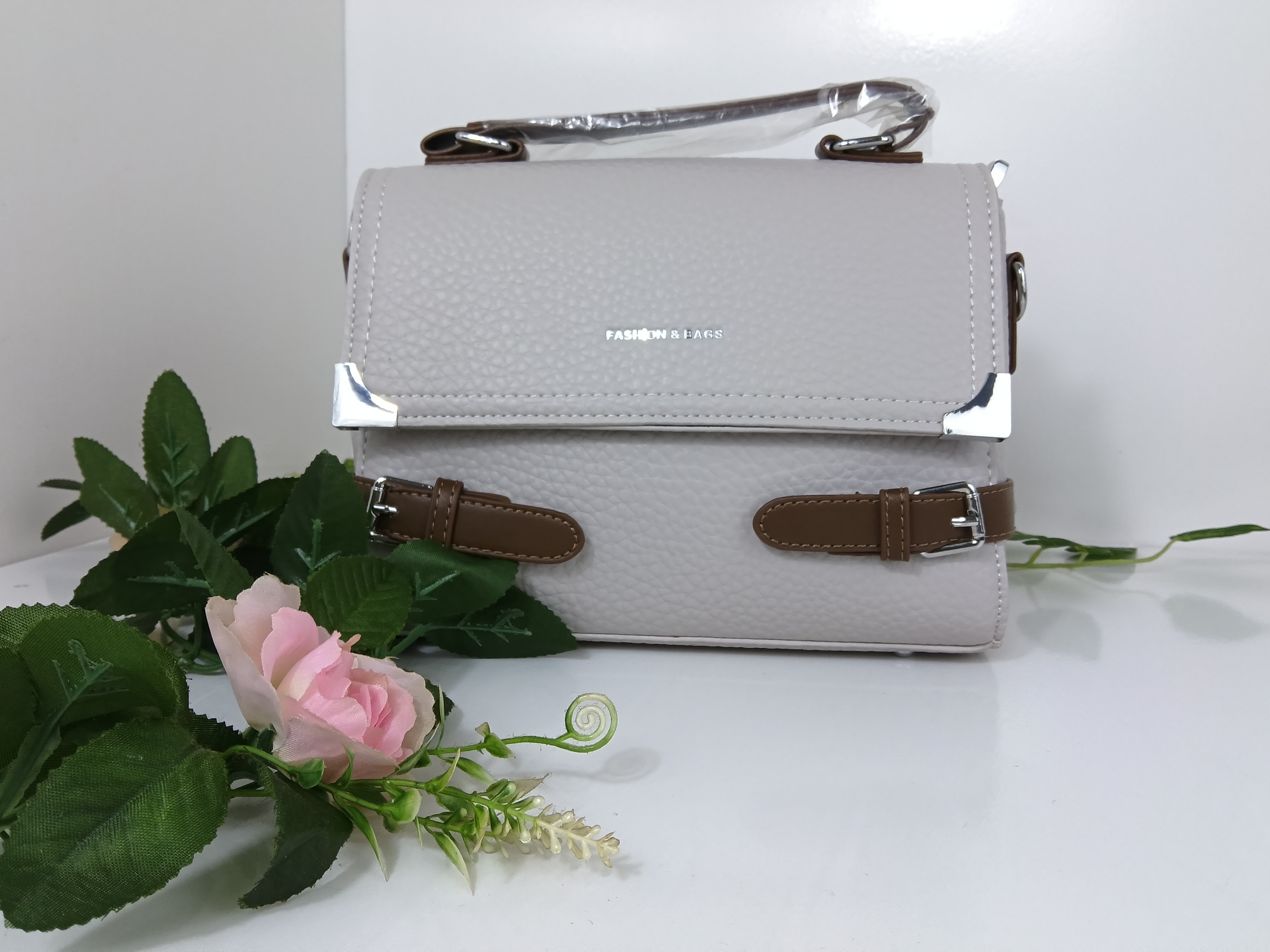 纯色单肩手提款时尚斜挎包防刮斜跨包