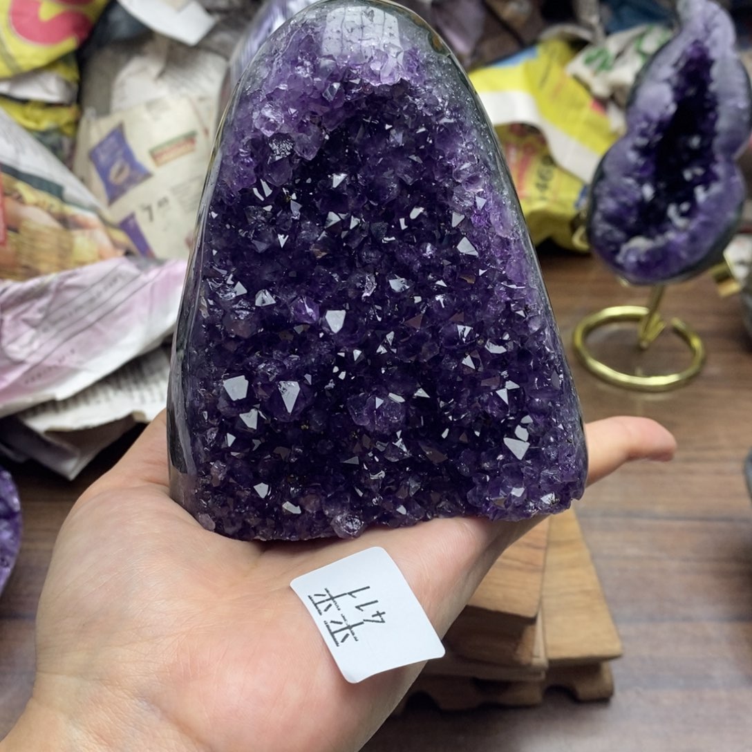 紫晶珠宝半成品未镶嵌