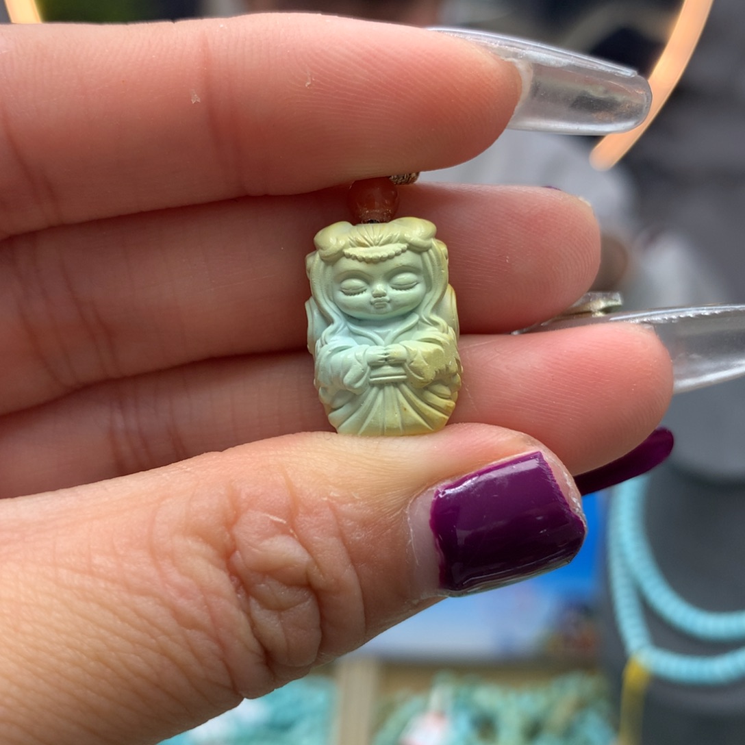 绿松石挂件未镶嵌