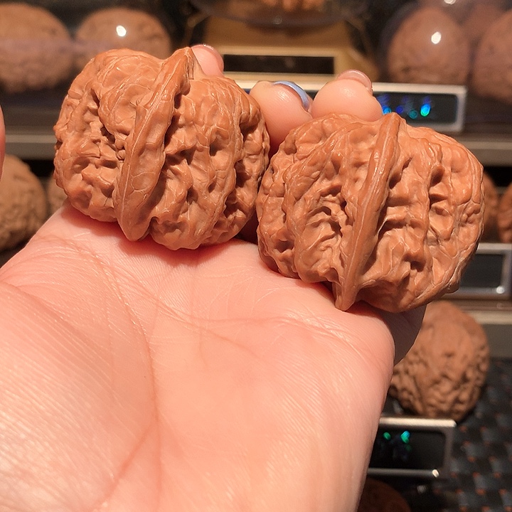 文玩核桃把件方块43尺全品