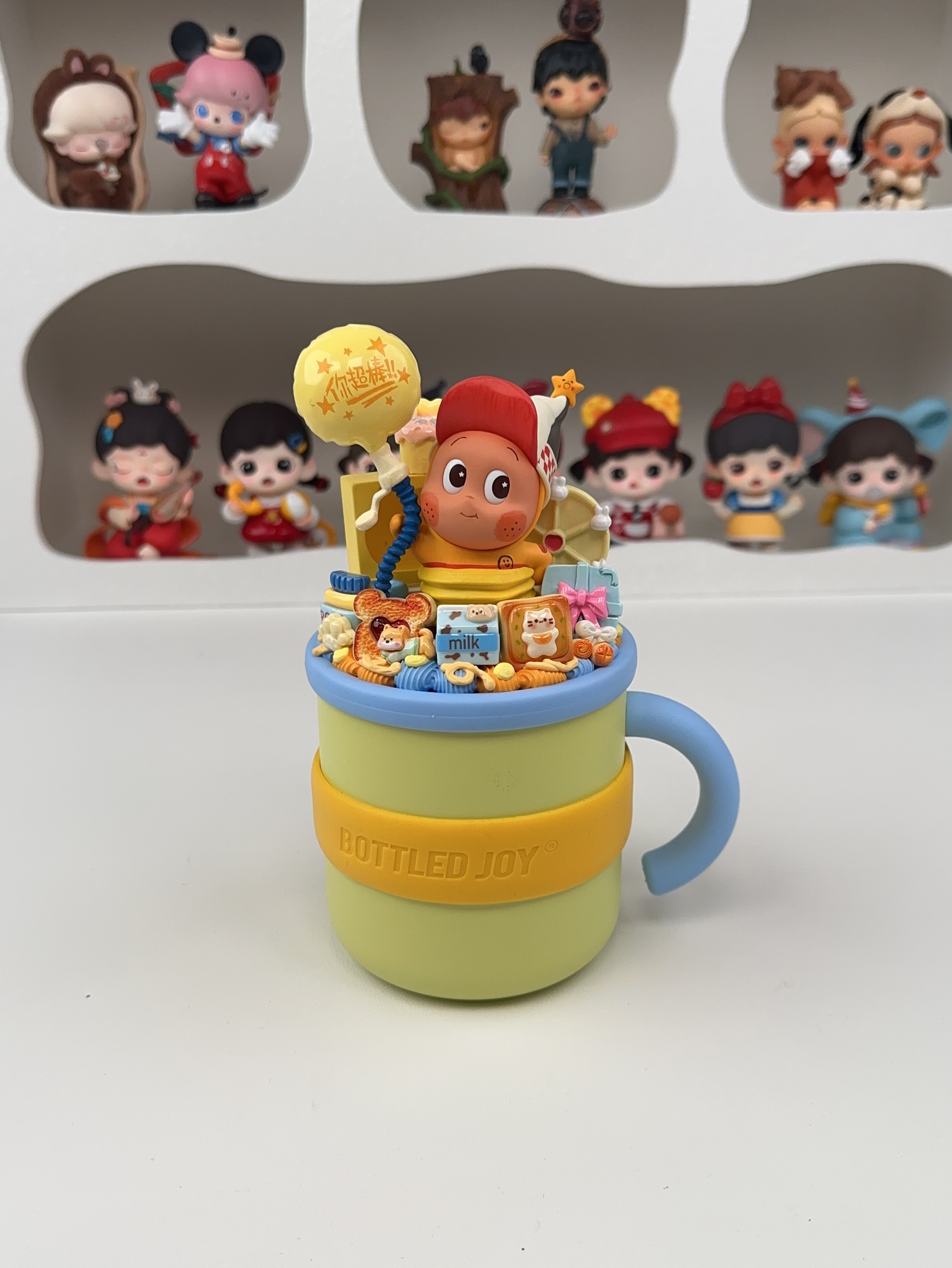 潮玩创意奶油胶diy吨吨杯摆件