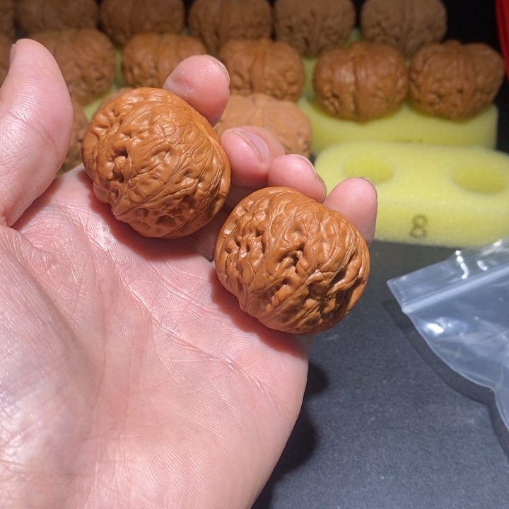 烟***E文玩核桃把件平谷元宝