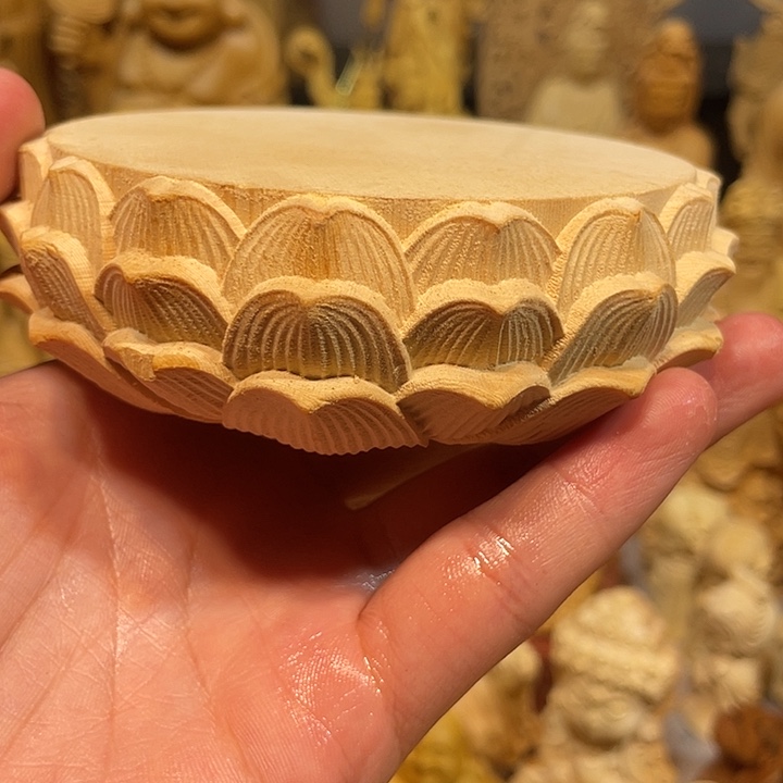 黄杨木瑕疵莲花座