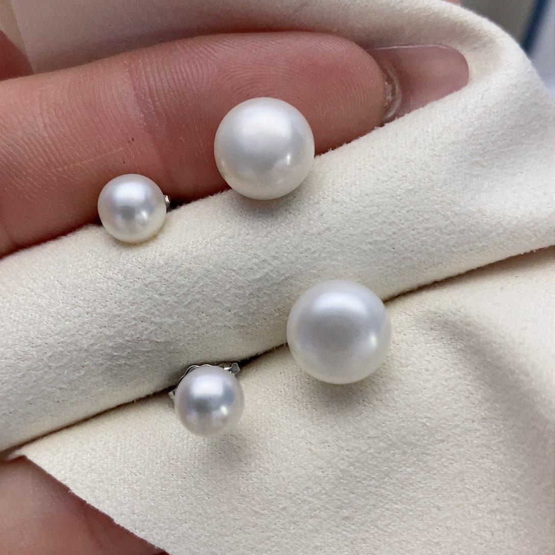 【闪购商品】淡水珍珠耳饰银S925镶嵌60