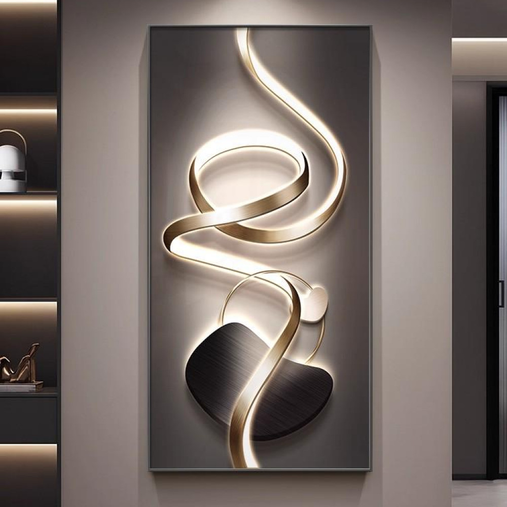 石来运转玄关装饰画轻奢高级感走廊过道挂画竖版抽象入户墙壁挂画