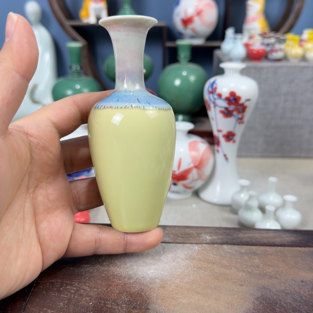 陶瓷手工小花器摆件