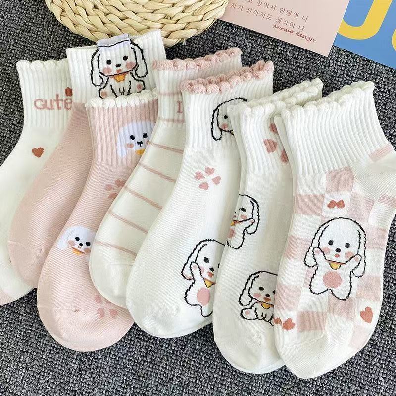 夏新款女士短袜船日系短袜袜 时尚百搭女袜夏运动网红网红