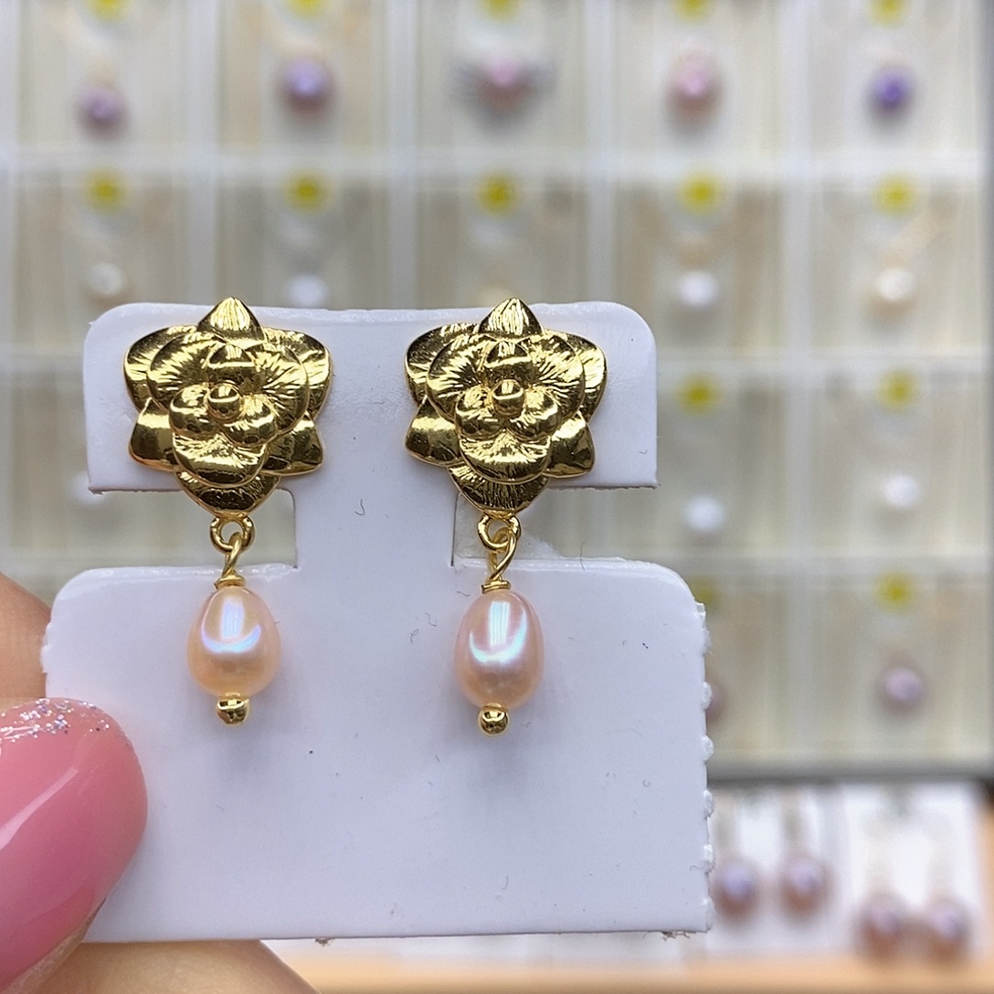 吊坠(赠链)淡水珍珠银S925镶嵌