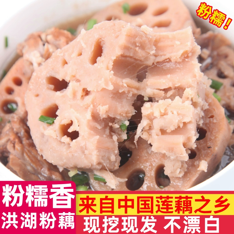 正宗洪湖新鲜煲汤粉藕糯米藕湖北特产现挖九孔莲藕精选中段藕