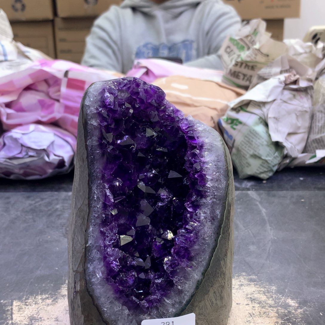 紫晶摆件未镶嵌紫晶291