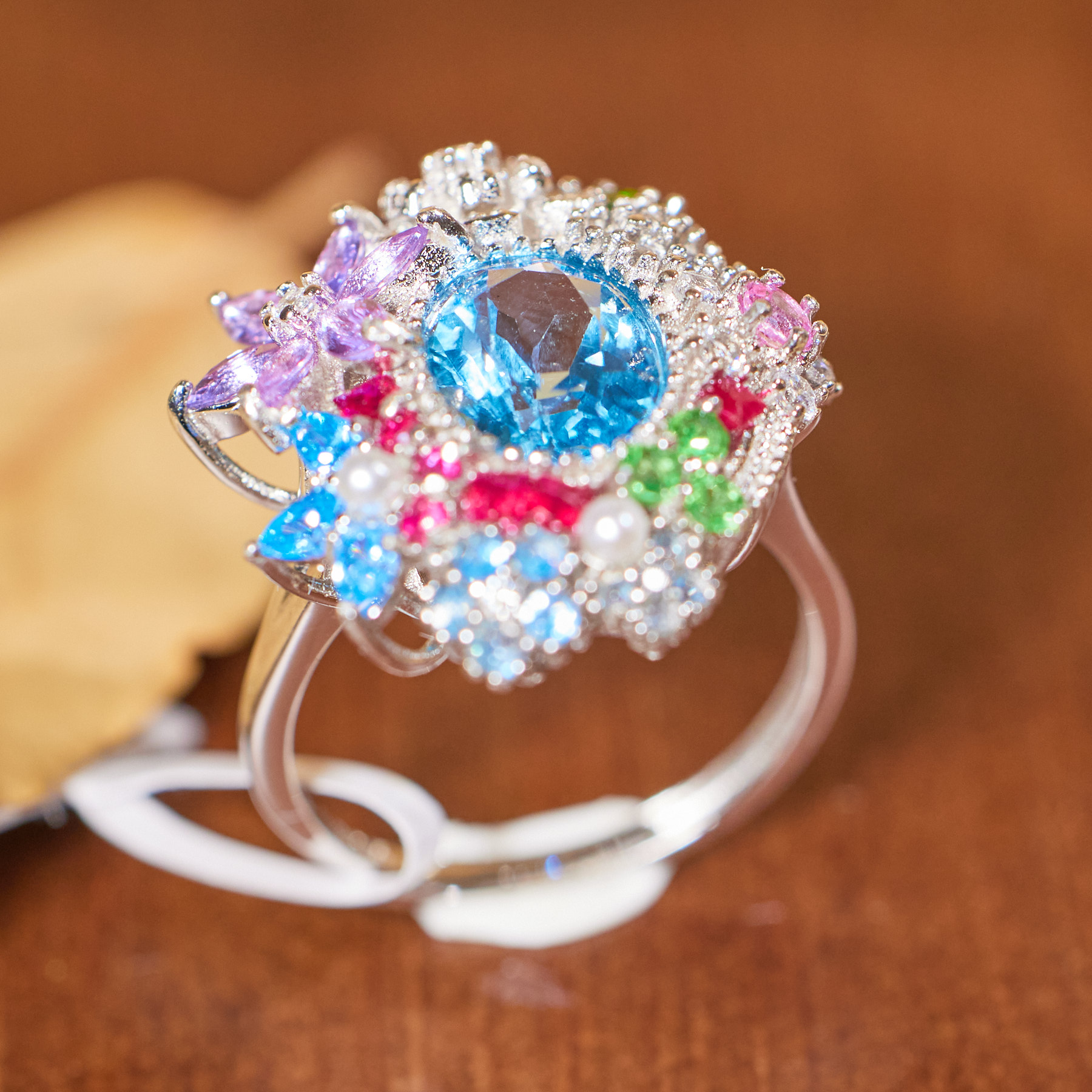 【歪歪】*托帕石戒指*S925银镶嵌N4311