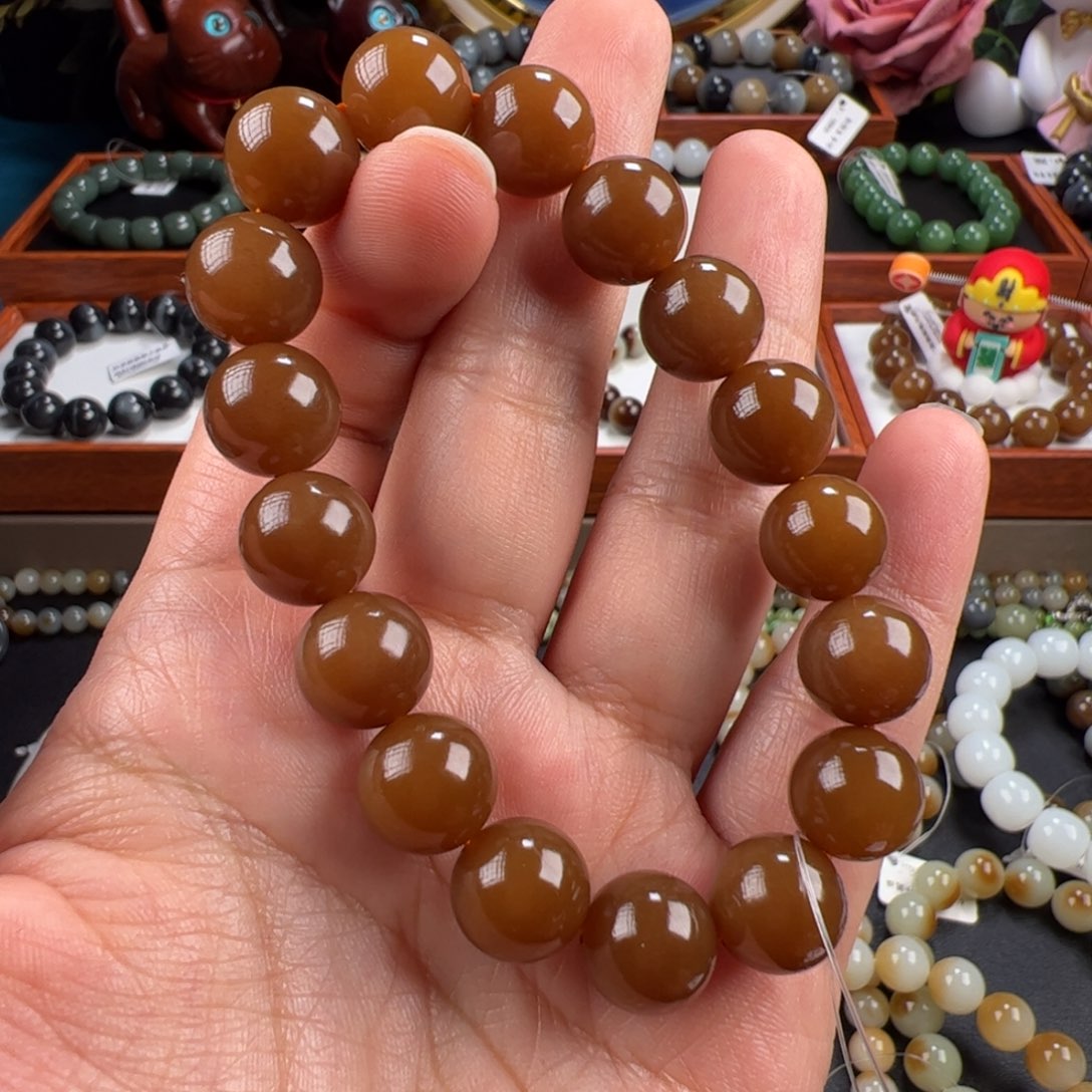 和田玉手链未镶嵌峰**转