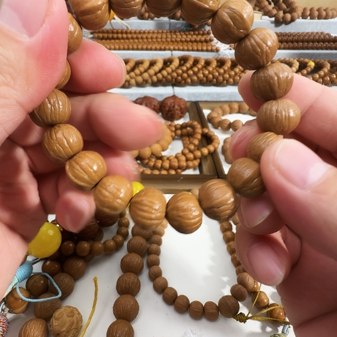 手串猴头核桃原皮原色猴头手串南瓜