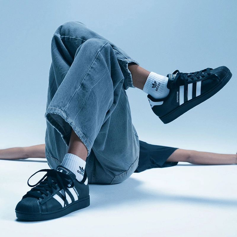 adidas/阿迪达斯明星同款SUPERSTAR II复古百搭贝壳头板鞋JI0079