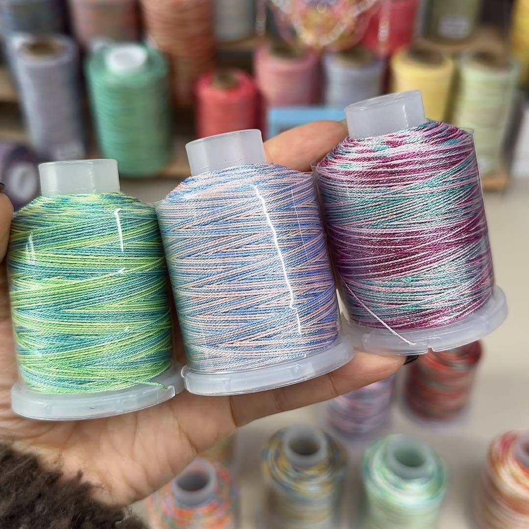 6股星空段染股线柚见柠茶。竹舟写意。皇莆令歌