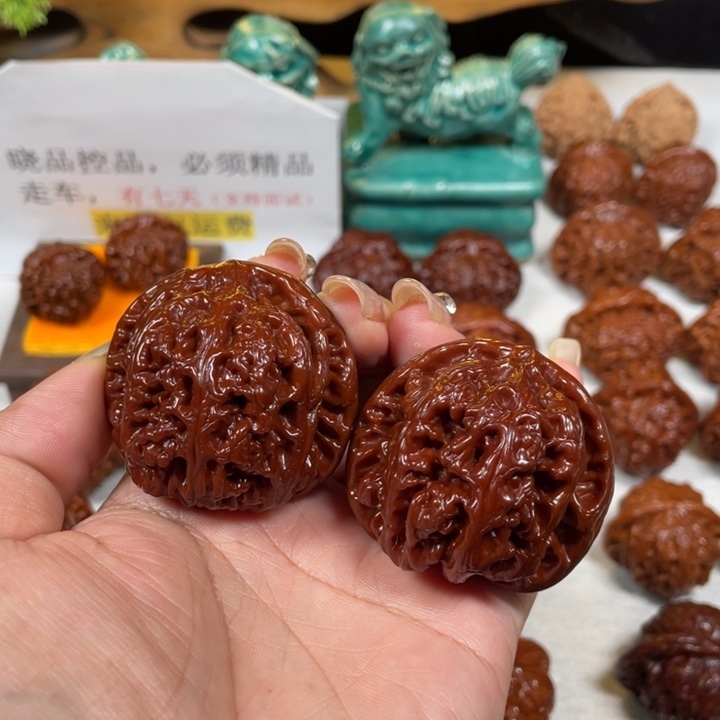 胡***生文玩核桃吊坠粗筋2LXP#00#