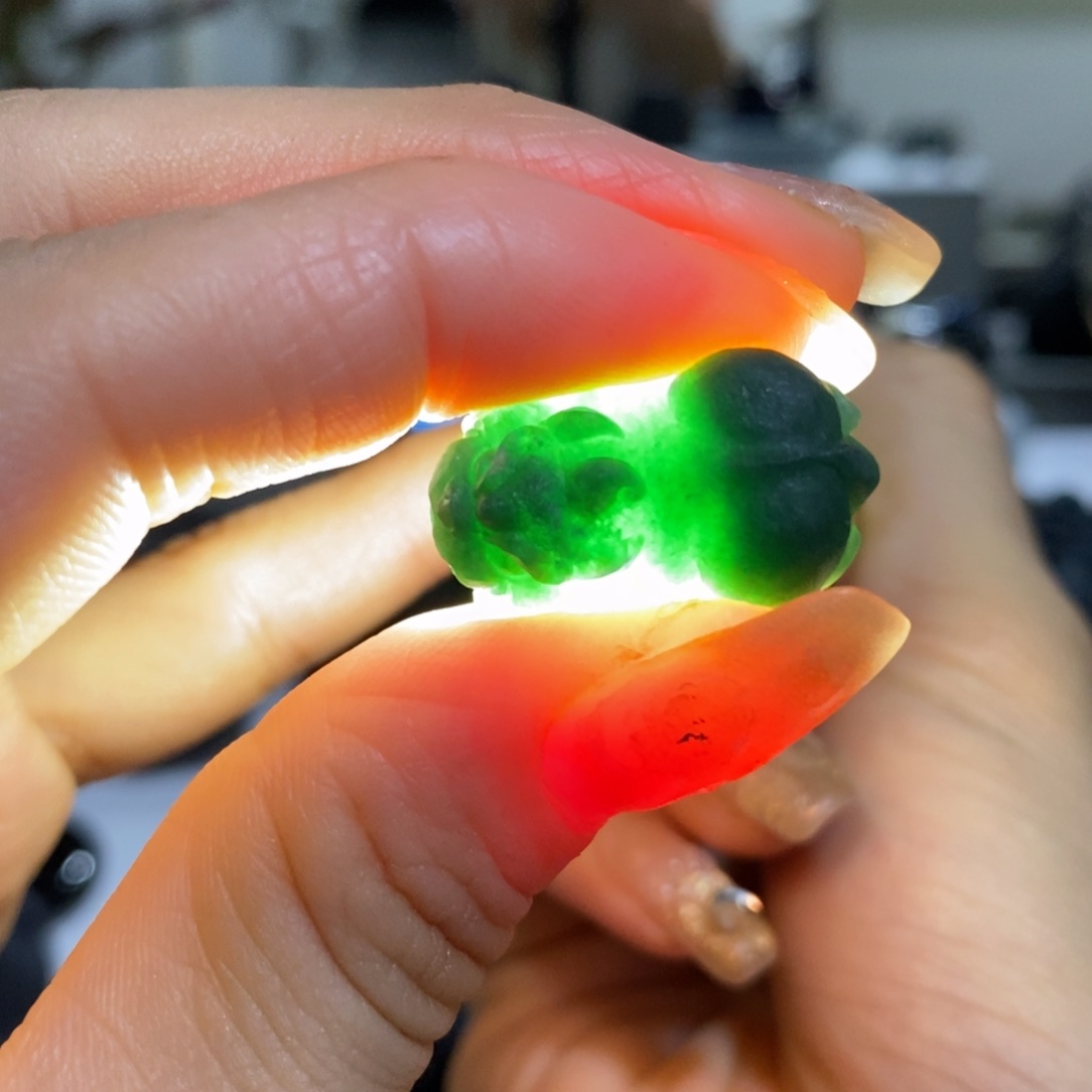 未镶嵌定制翡翠貔貅吊坠天然A货墨翠