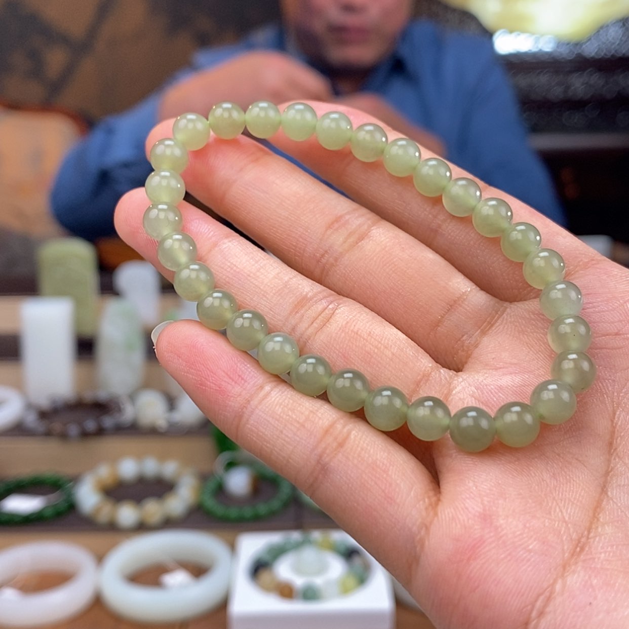 【闪购商品】和田玉手串未镶嵌