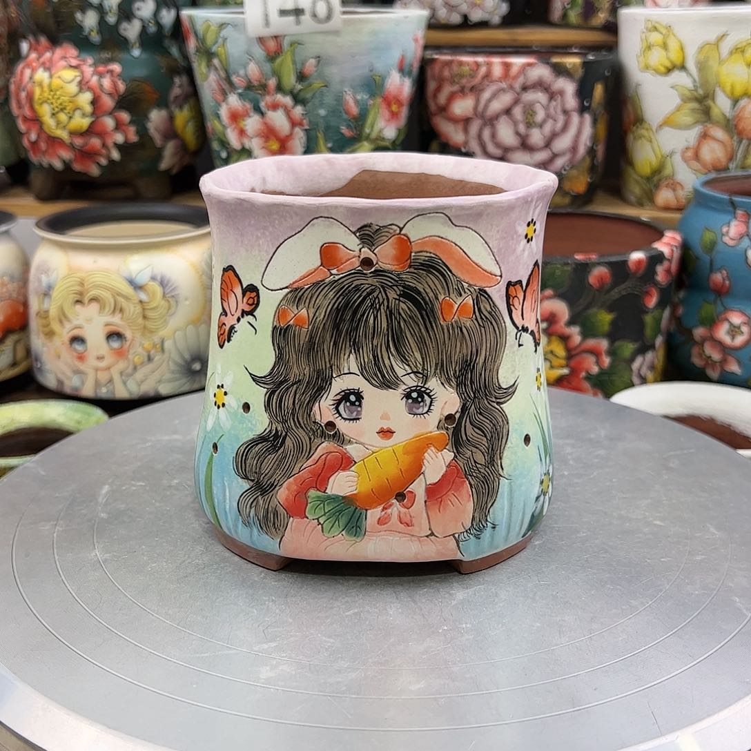 景德镇陶瓷花盆景德镇陶瓷花盆