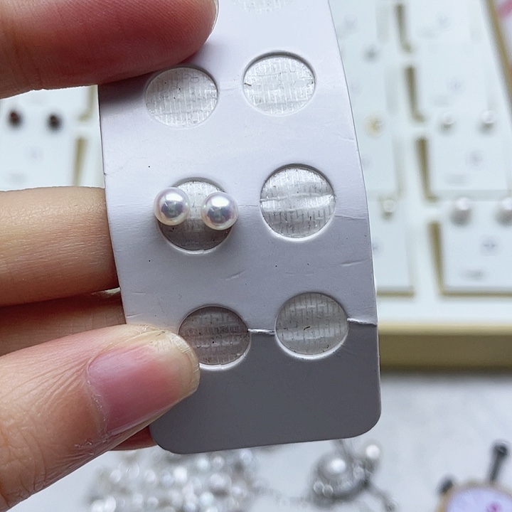 淡水珍珠耳饰银S925镶嵌～**～